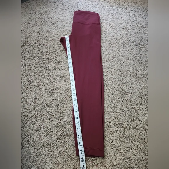 Lululemon Wunder Train Leggings Maroon Size 8 - Picture 7 of 8